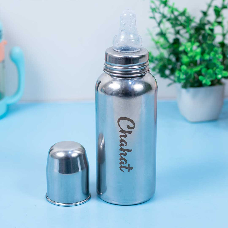 Personalized Kids Feeder / Stainless Steel Baby Bottle for Infant 