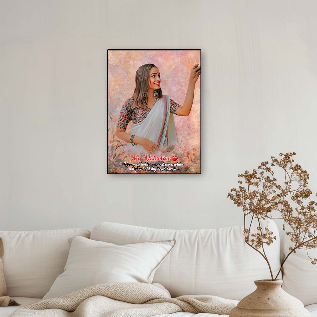 Handmade Oil Smudge Painting Portrait | Love Craft Gift