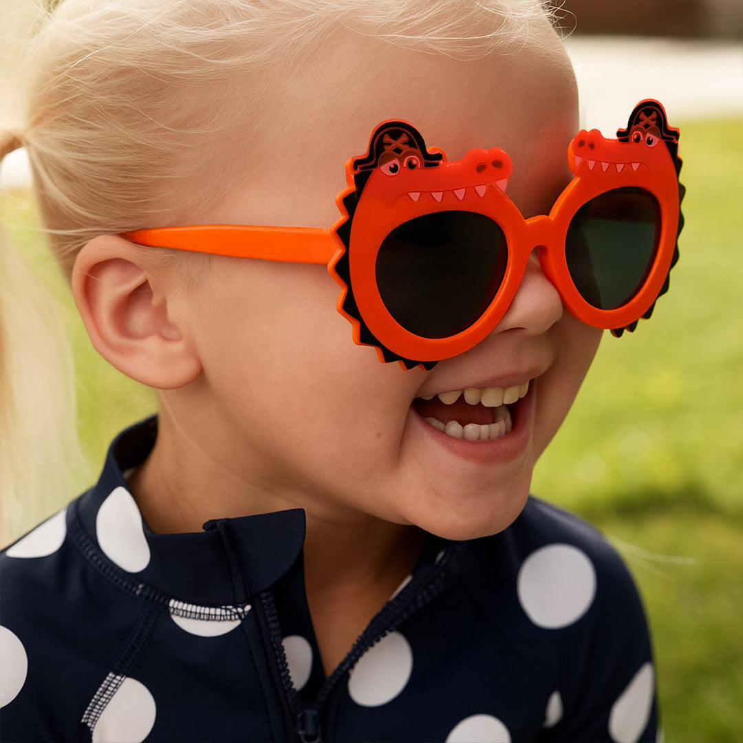Customized Kids Dinosaur Sunglasses – Personalized Name Cartoon UV Shades | Love Craft Gifts