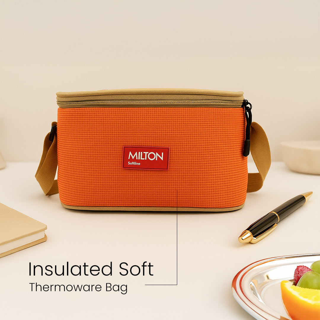 Milton Premium Stainless Steel Lunch Box Set with 4 Containers & Insulated Carry Bag | Love Craft Gifts
