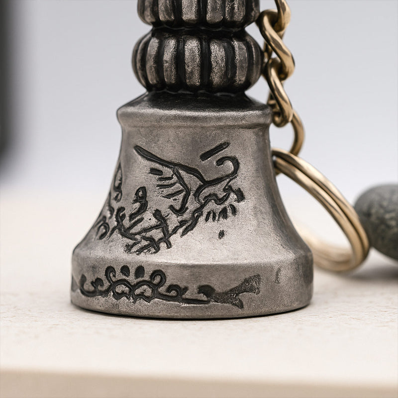 Guardian Bell Keychain – Antique Protection Charm | Love Craft Gifts