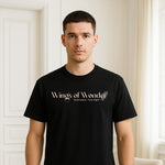 Wings of Wonder T-Shirt – Bold Typography Tee with Uplifting Theme| Love Craft Gifts