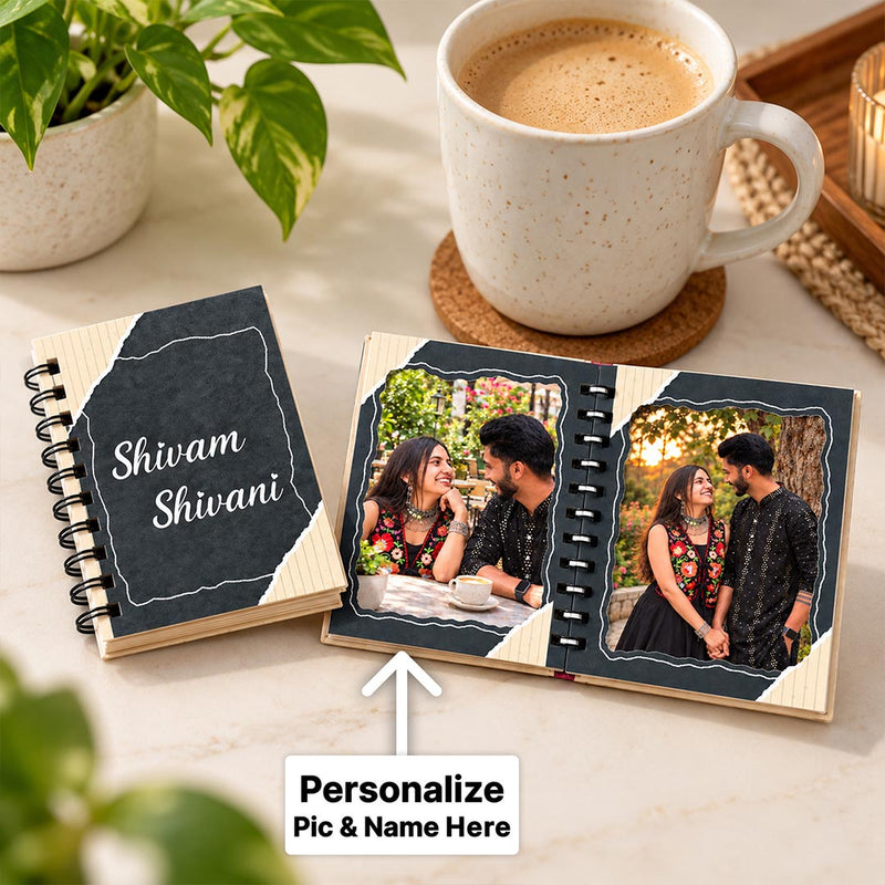 Personalized 8 Page Photo Scrapbook with Name | Love Craft Gifts™