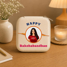 Personalized Raksha Bandhan Jewellery Travel Case| Gift for Sister, Women & Girls | 16x11x5 cm