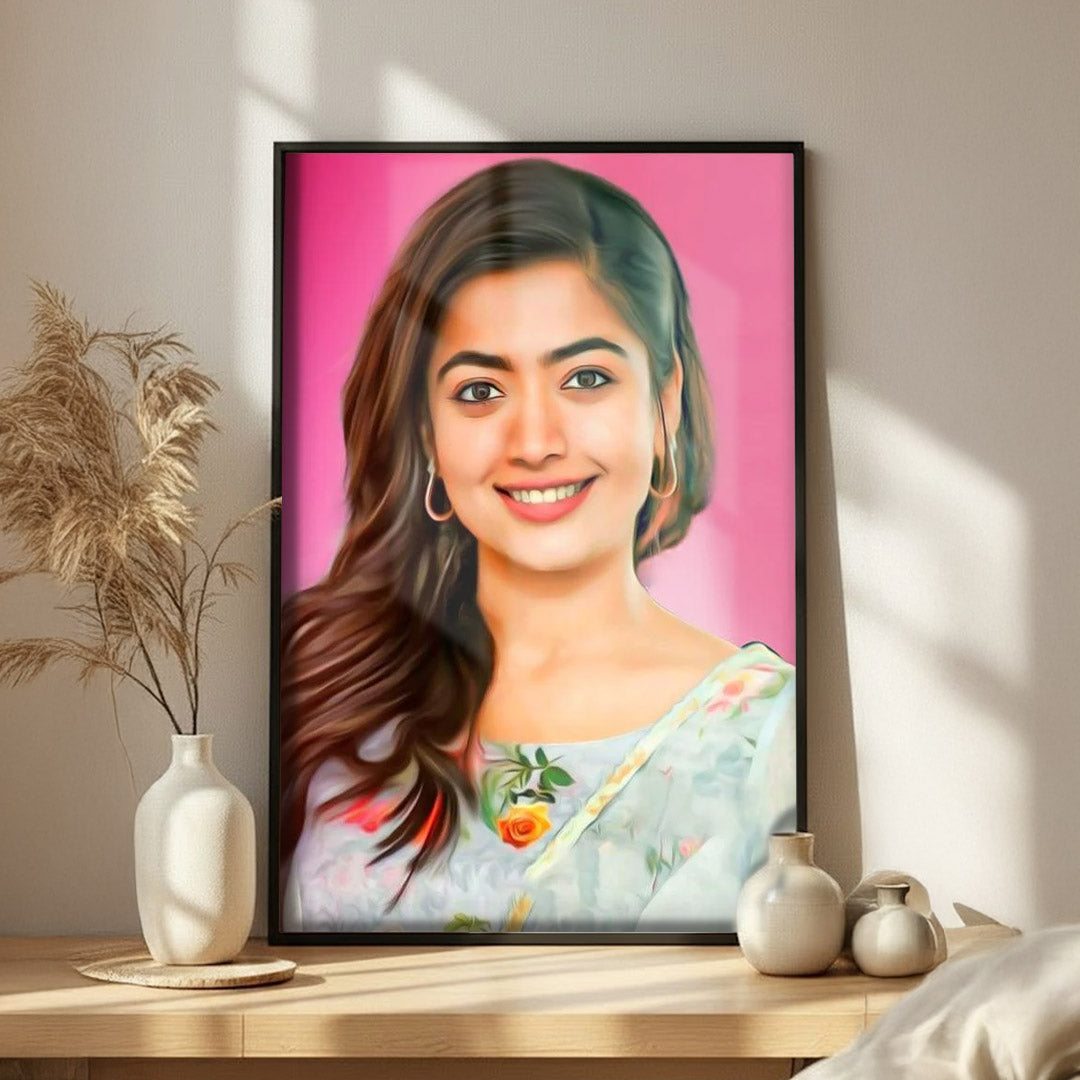 Personalized Acrylic Digital Oil Painting Portrait Frame | Acrylic Digital Oil Painting | Love Craft Gifts