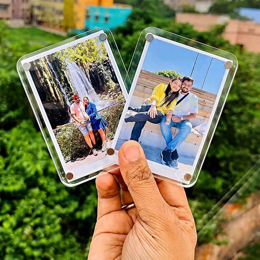 Personalized Acrylic Photo Magnet Custom Couple Memory Gift for Anniversary | Love Craft Gifts™