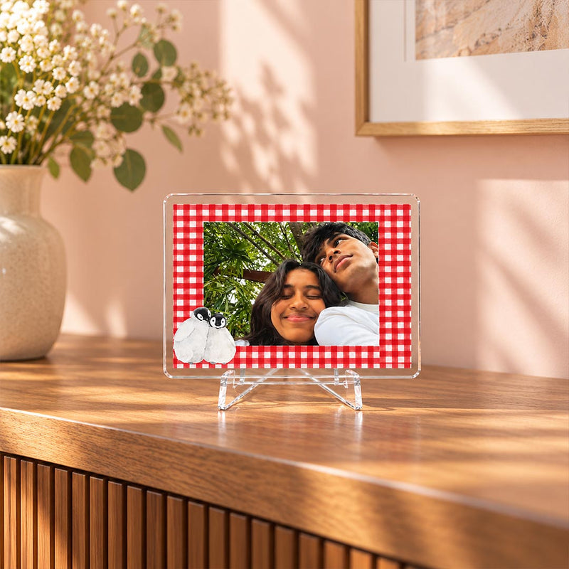 Personalized Acrylic Photo Table Stand 2x3" | Custom Couple Picture Gift | Love Craft Gifts™