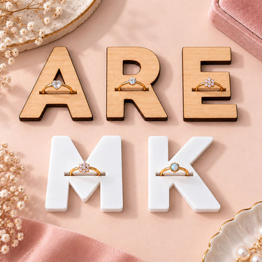 Personalized Alphabet Wedding Ring Holder | Love Craft Gifts™