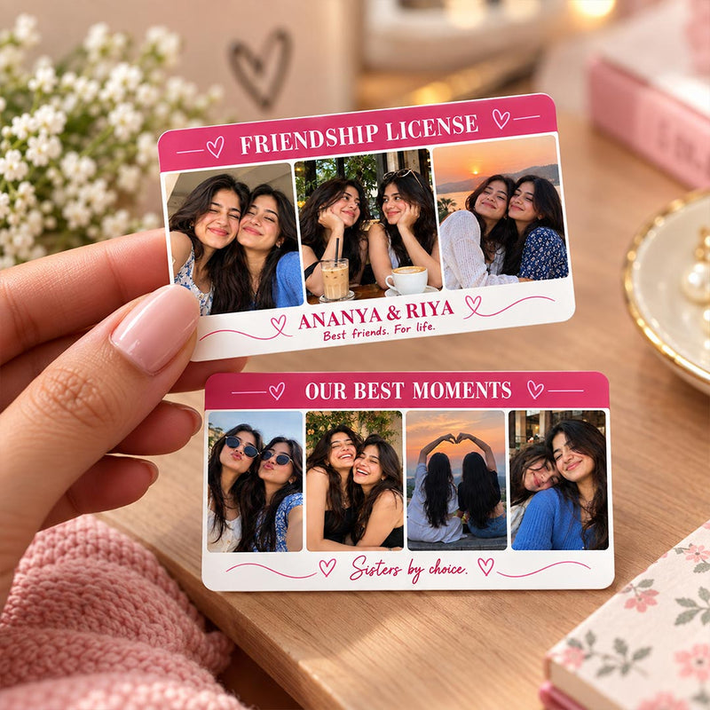 Personalized Best Friend Photo Collage Card | Love Craft Gifts™