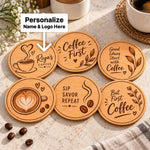 Personalized Beverage Coaster with Name & Quote Design | Love Craft Gifts™