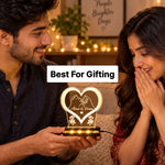 Personalized Couple LED Name Lamp | Heart & Promise Design | Love Craft Gifts™