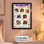 Personalized Couple Memory Frame with Doodles & Photos | Love Craft Gifts™