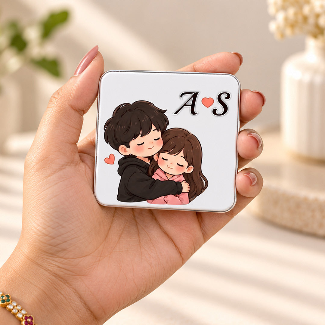 Personalized Couple Name Pocket Mirror | Love Craft Gifts™