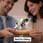 Personalized Couple Night Lamp | Custom Photo Acrylic LED Light | Love Craft Gifts™