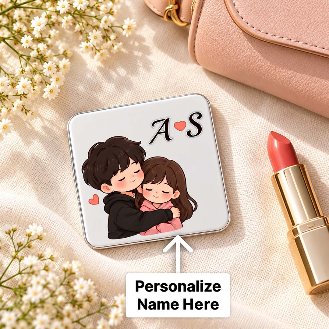 Personalized Couple Pocket Mirror | Love Craft Gifts™