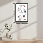 Personalized Couple Timeline Wooden Photo Frame | Custom Relationship Milestone Wall Décor Gift | Love Craft Gifts™