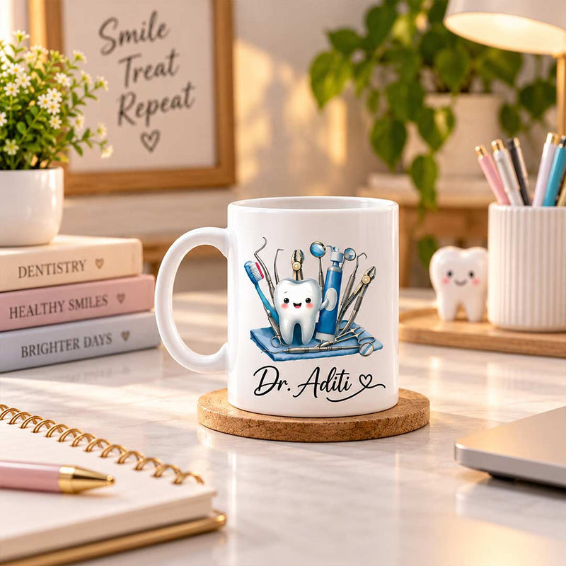 Personalized Dentist Special Name Mug | Custom Dental Gift | Love Craft Gifts™