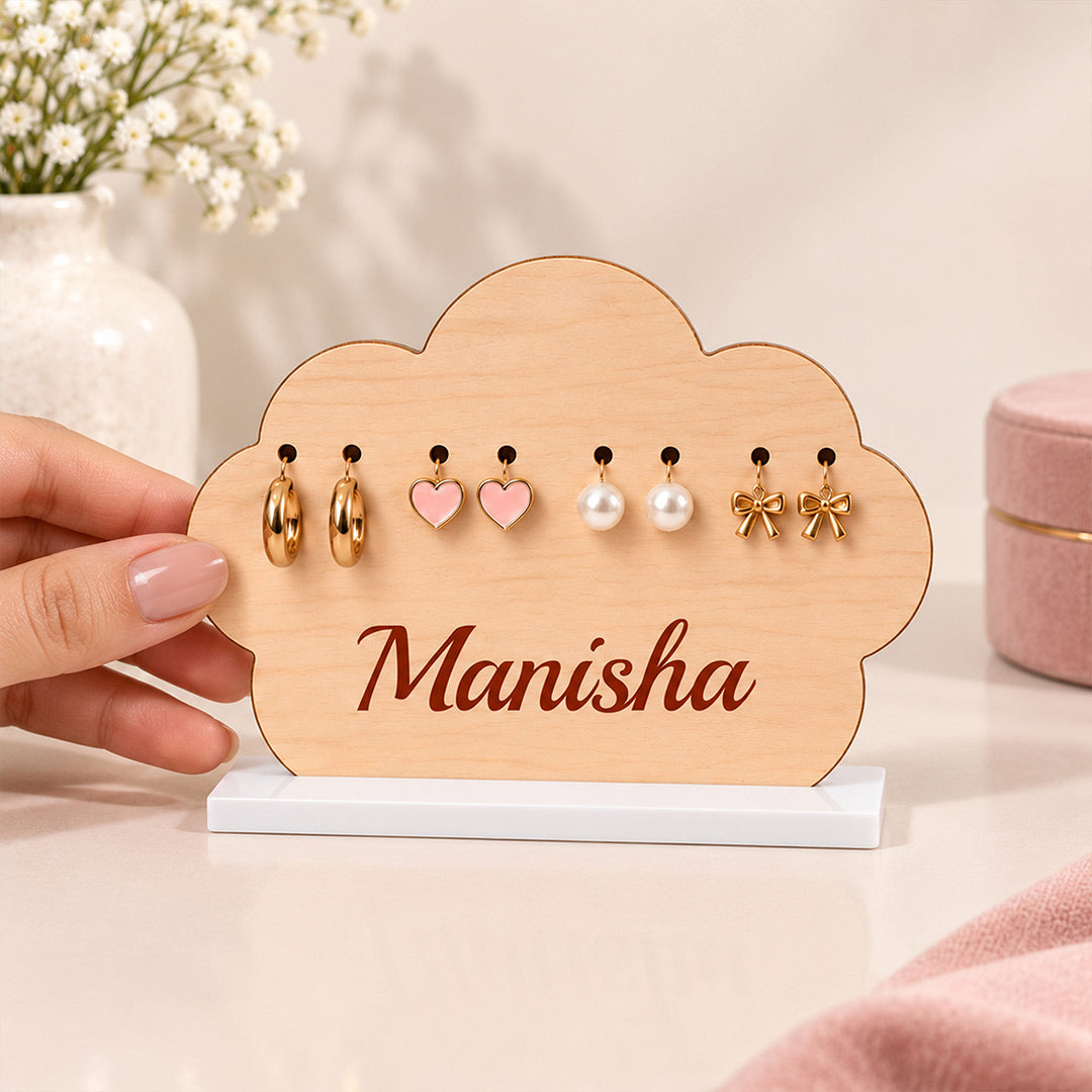 Personalized Earring Display with Name | Love Craft Gifts™