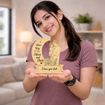 Personalized Father's Day Wooden LED Lamp | Custom Wooden Night Light | Love Craft Gifts™