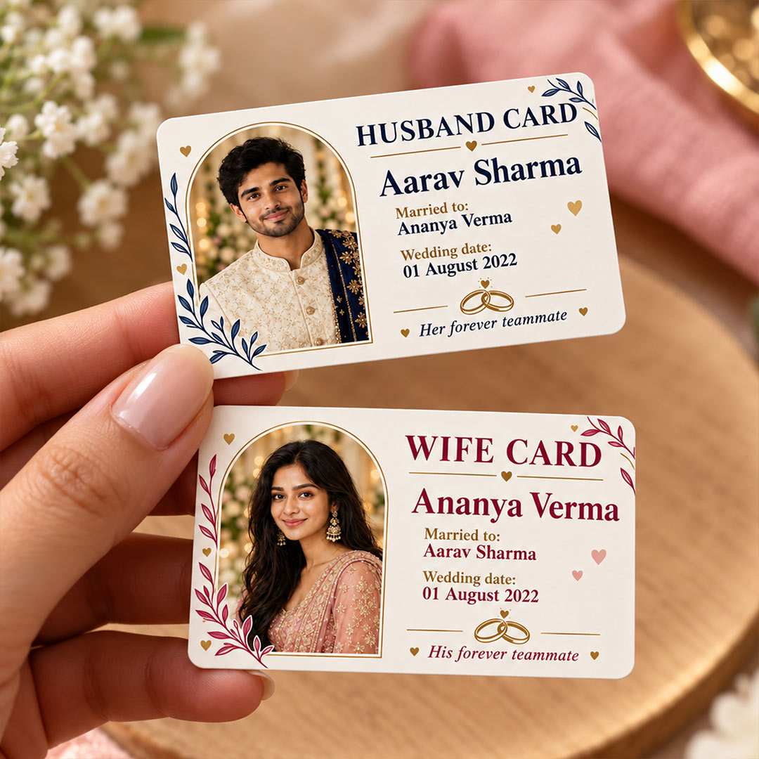 Personalized Husband & Wife Photo Cards | Love Craft Gifts™