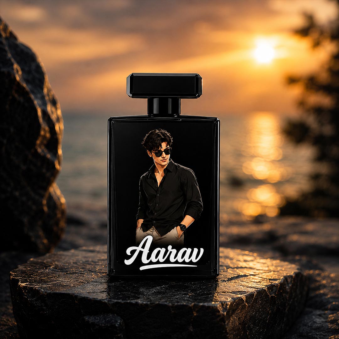 Personalized KLUB Man Perfume Bottle | Custom Photo Printed Men's Fragrance Gift | Love Craft Gifts™