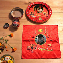 Personalized Karwa Chauth Pooja Set with Music & Light Thali