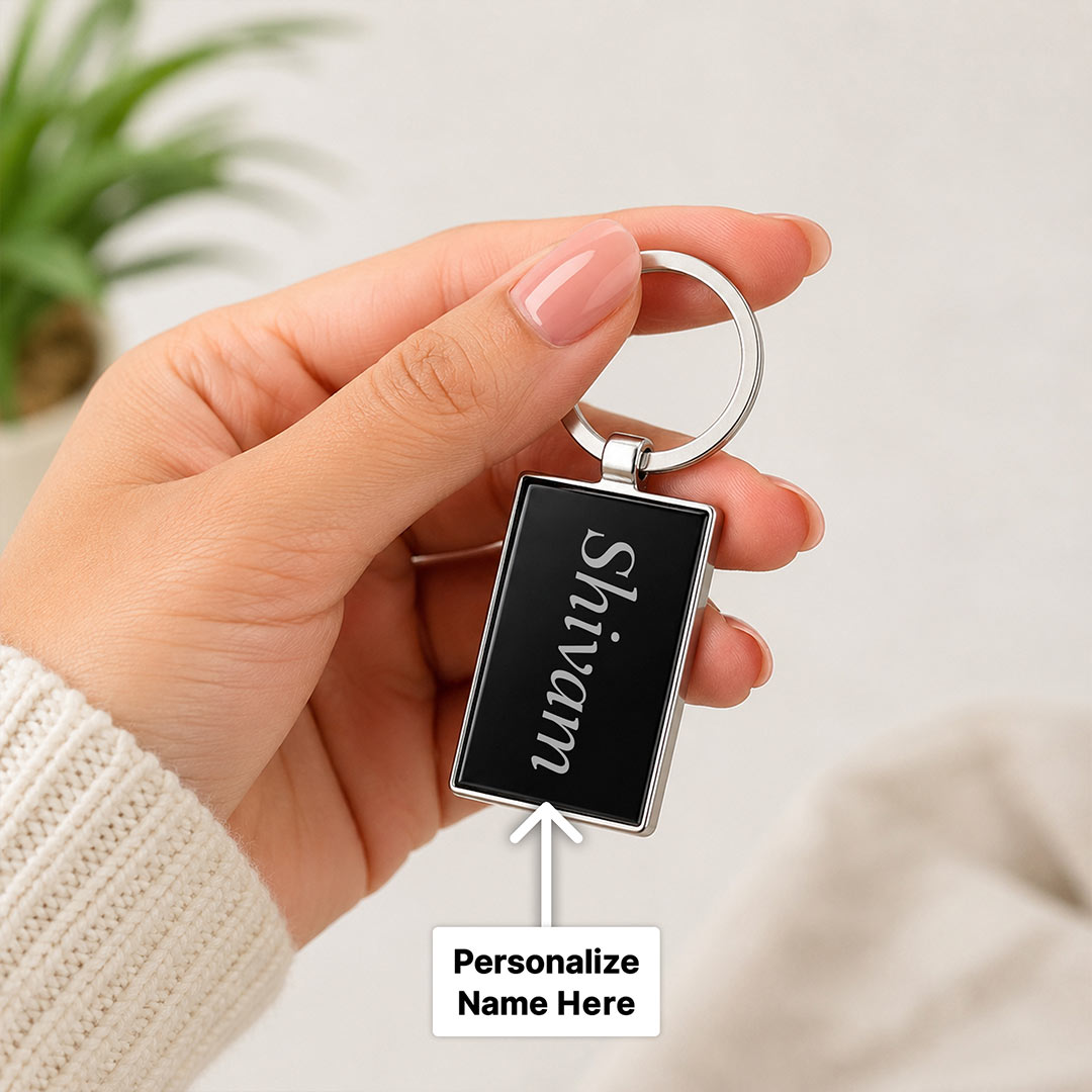 Personalized Keychain for Men & Women | Custom Metal Name Keychain | Love Craft Gifts™