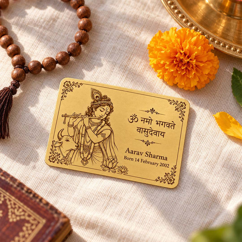 Personalized Krishna Spiritual Gift Card | Love Craft Gifts™