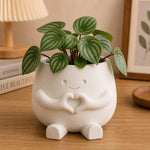 Personalized Love Plant Buddy Pot with Custom Name | Cute Heart Hands Character Planter for Desk & Home Décor | Love Craft Gifts™