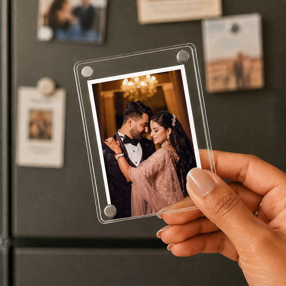 Personalized Mini Photo Magnet Custom Couple Picture Table & Fridge Display | Love Craft Gifts™