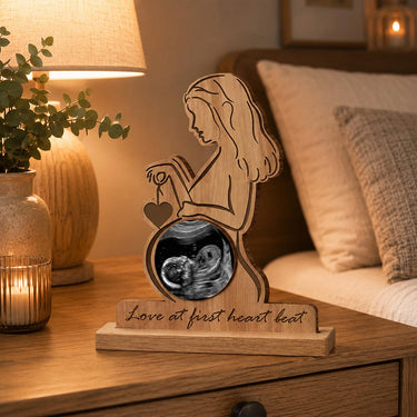 Personalized Mom-to-Be Ultrasound Photo Stand 6x8 Inch | Pregnancy Keepsake | Love Craft Gifts™
