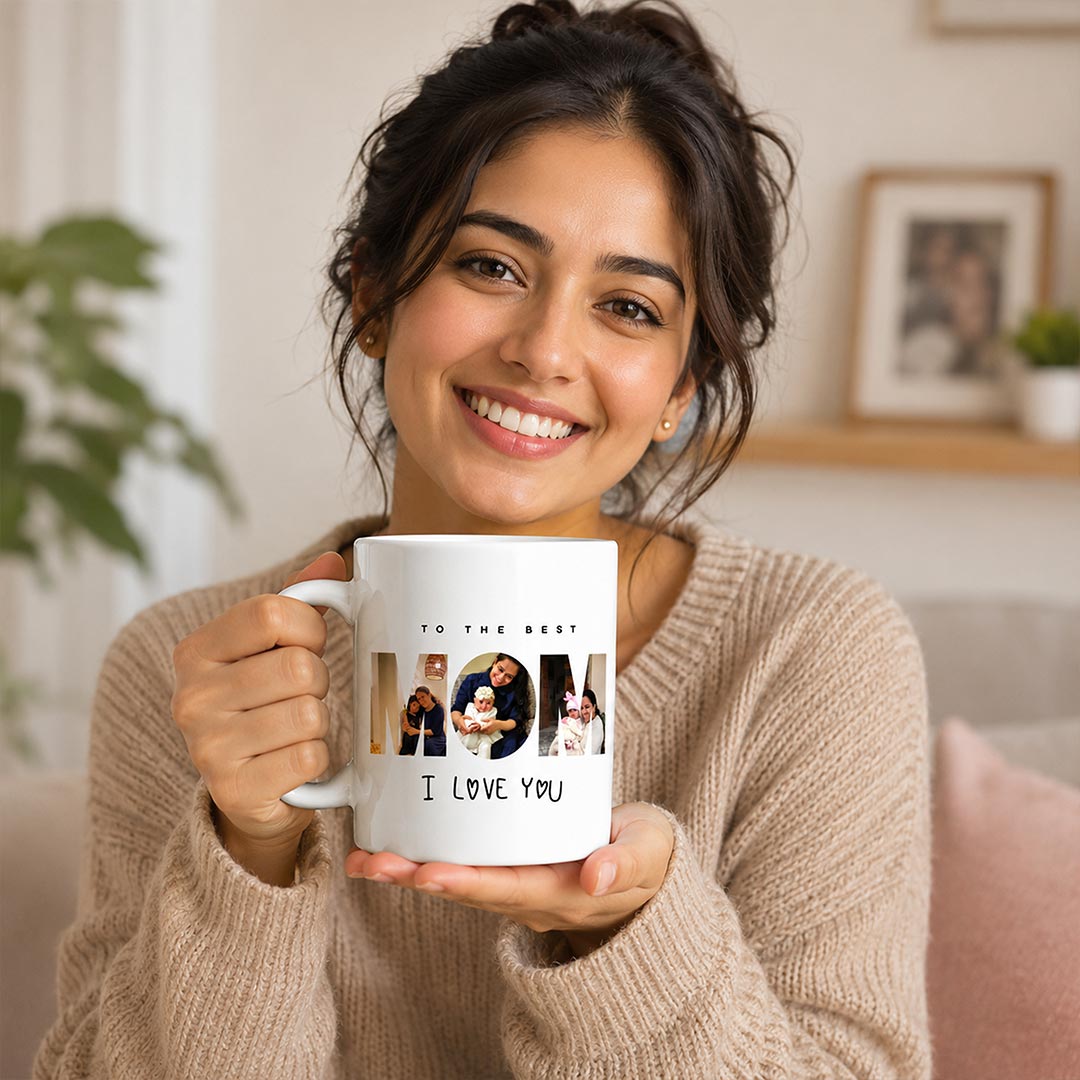 Personalized Mom Coffee Mug with Multiple Photos | Ceramic Mug | Love Craft Gifts™
