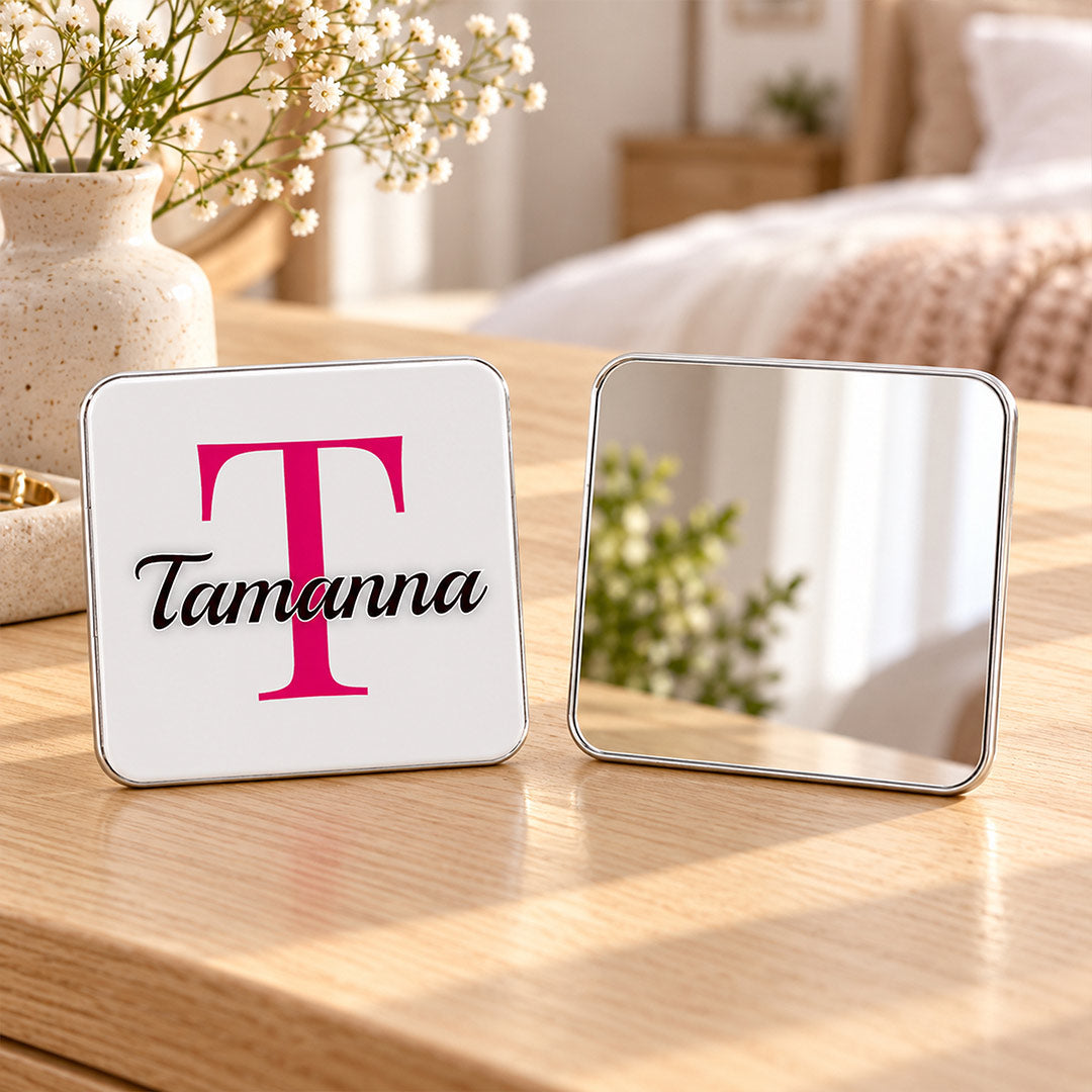 Personalized Monogram Pocket Mirror for Girls & Women | Love Craft Gifts™