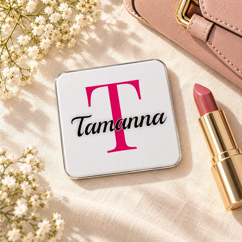 Personalized Name & Initial Compact Mirror Gift | Love Craft Gifts™