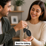 Personalized Oval Metal Keychain | Custom Name Keyring | Premium Black Metal Key Holder | Standard Size | Love Craft Gifts™
