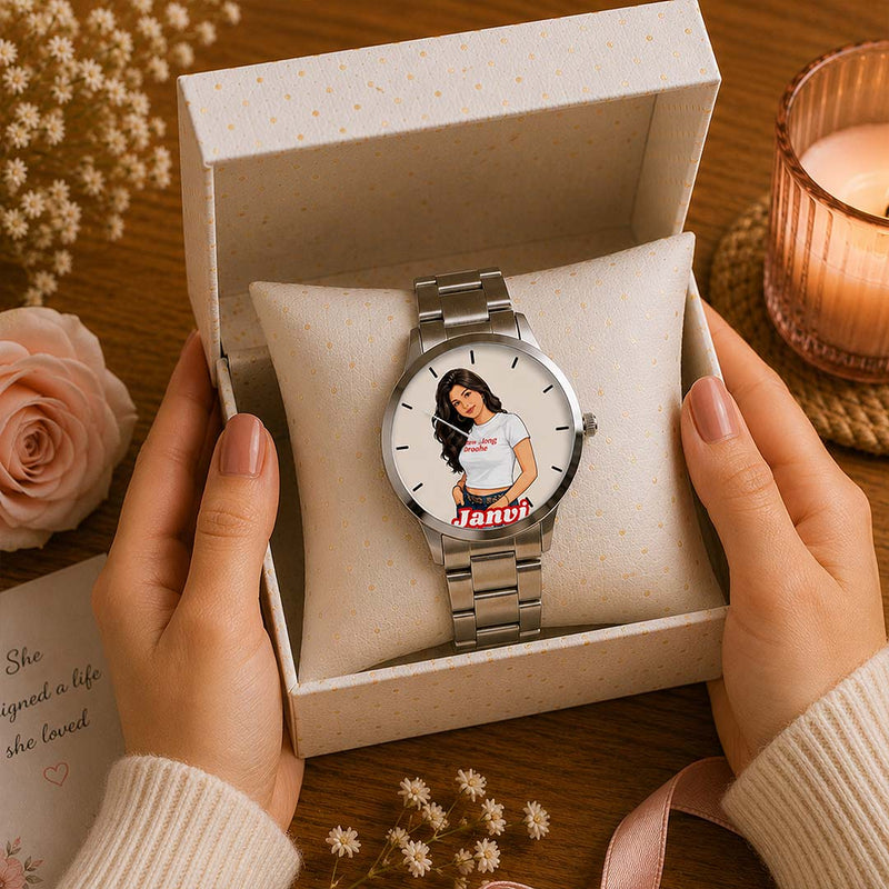 Personalized Photo Dial Watch with Premium Presentation Box | Love Craft Gifts™