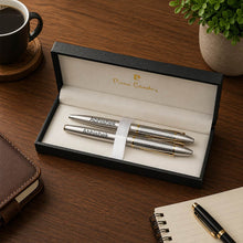 Personalized Pierre Cardin Premium Pen Gift Set | Silver Pen Set with Luxury Gift Box | Corporate & Professional Gift | Love Craft Gifts™
