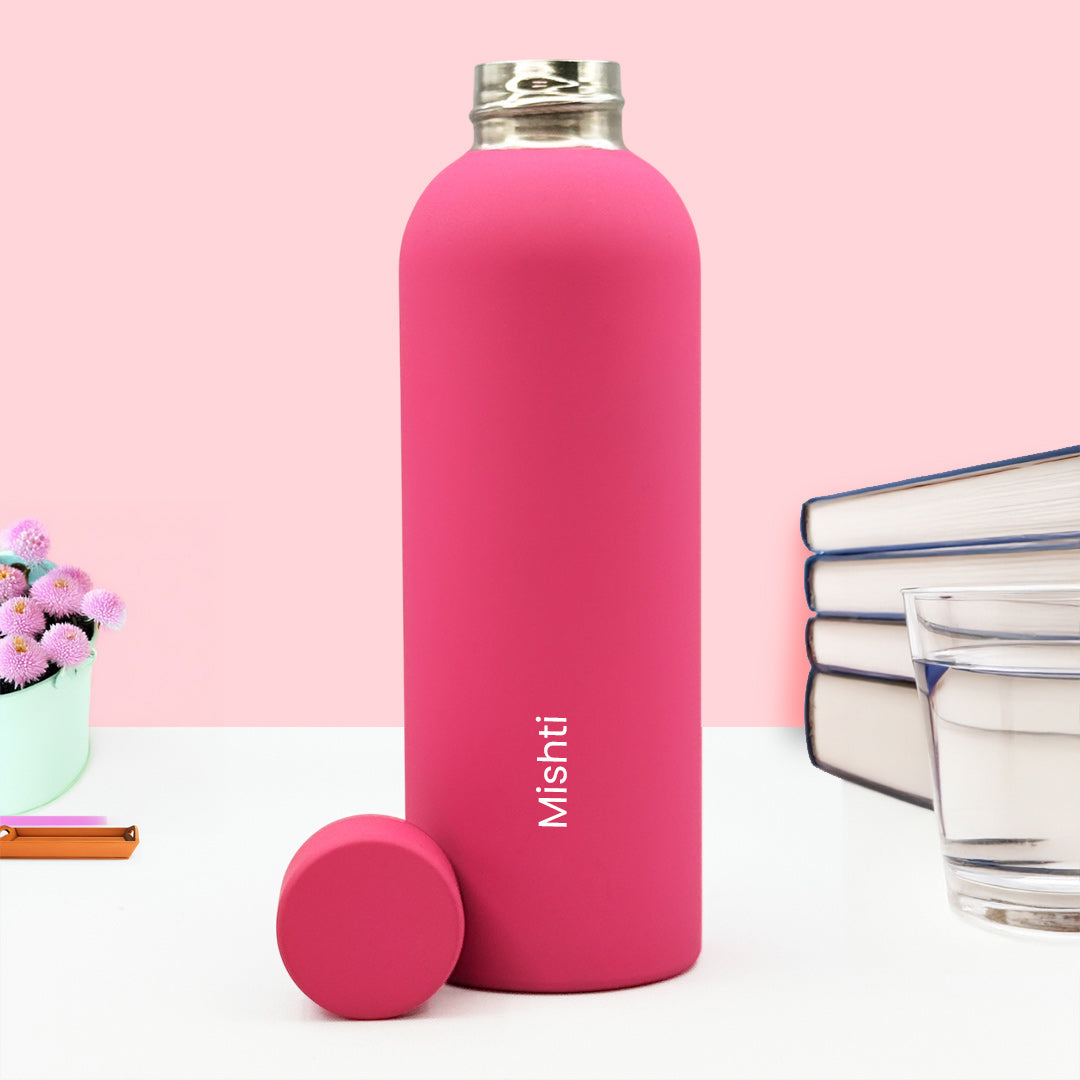 Personalized Pink Water Bottle | Love Craft Gifts