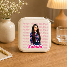 Personalized Rakhi Special Cartoon Jewellery Travel Case  | Gift for Sister, Women & Girls | 16x11x5 cm | Love Craft Gifts™