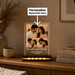 Personalized Romantic Couple LED Lamp 7x8" | Custom Photos, Names and Special Date | Love Craft Gifts™