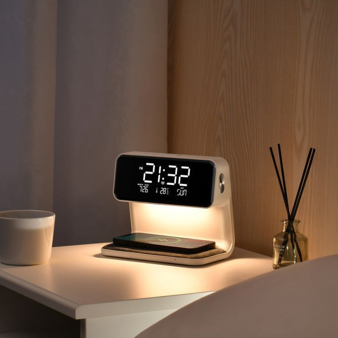 Personalized Smart Desk Clock with Wireless Charging | Personalized Gadgets | Love Craft Gifts