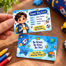 Personalized Super Kid Card | Custom Photo, Name & School Details Keepsake | Love Craft Gifts™