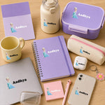 Personalized UV Ink Transfer Name Labels with Elsa Design | Custom Sticker Sheet (12 Stickers) | Love Craft Gifts™