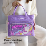 Personalized Unicorn Transparent Zipper Bag | Love Craft Gifts
