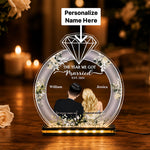 Personalized Wedding Anniversary LED Photo Lamp