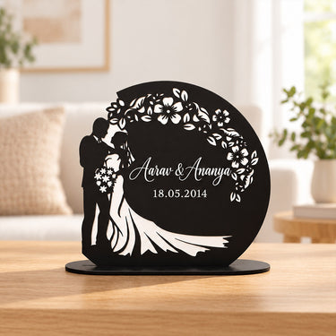 Personalized Wedding Couple Silhouette Table Stand 8x8″ | Love Craft Gifts™Personalized Wedding Couple Silhouette Table Stand 8x8″ | Love Craft Gifts™
