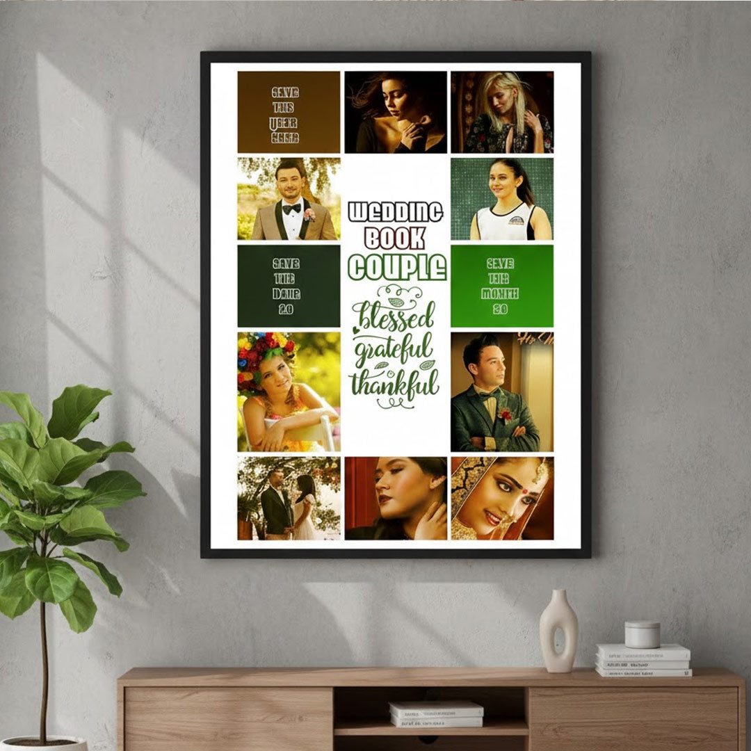 Personalized Wedding Mosaic Photo Frame for Couples | Mosaic Photo Frame | Love Craft Gifts