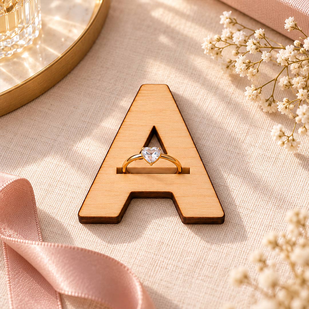 Personalized Wedding Ring Stand for Couples | Love Craft Gifts™