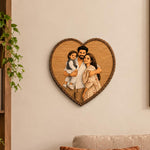 Personalized Wooden Heart Slice Family Photo Gift | Custom Wooden Portrait Art | 7×7 Inch | Love Craft Gifts™