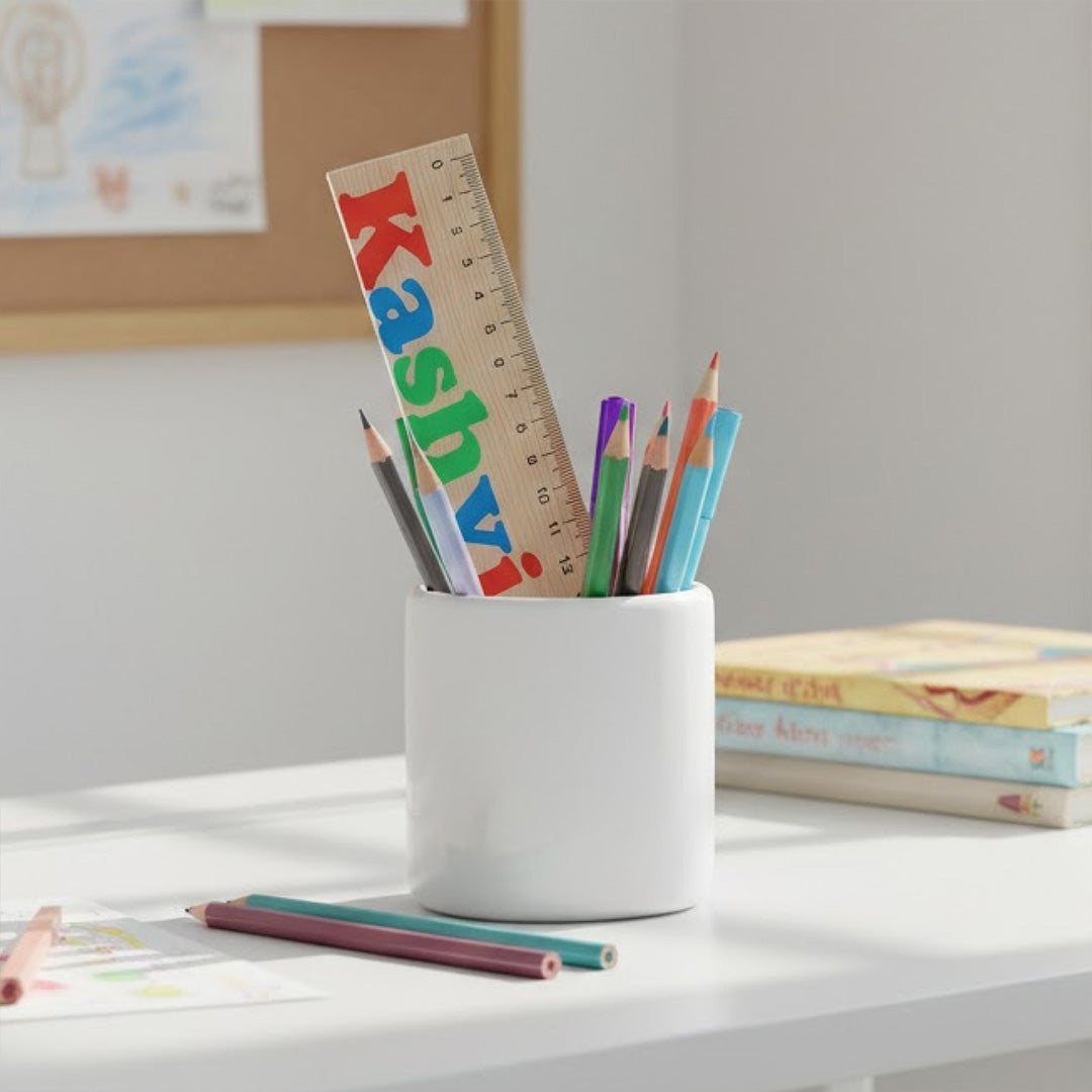 Personalized Acrylic Name Scale for Kids (15 cm) | Love Craft Gifts